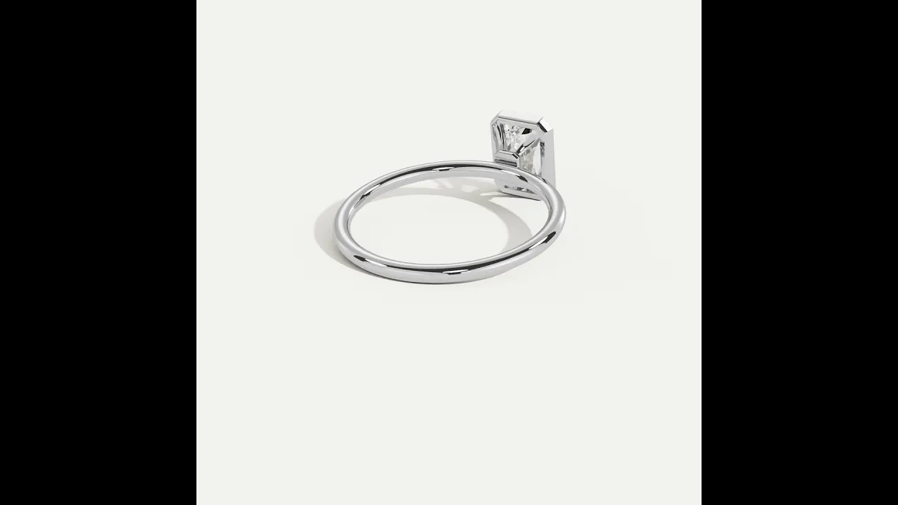 Nyla丨14K Solid Gold 1CT Solitaire Lab-Grown Diamond Bezel Engagement Ring