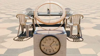 Sonnenuhr vs Zonenzeit MESZ - Sundial vs zone time CEST
