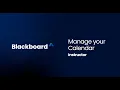Manage your Calendar in Blackboard - Instructors