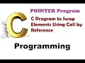 Program 104 - C Program to Swap Elements Using Call by Reference