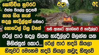 කෝච්චිය නුවරට එන්න සුදානම් නාය ගිය තැන් හදල හැදිල්ලක් තනිකර හොටෙල් වල වගේ - Train Restoration