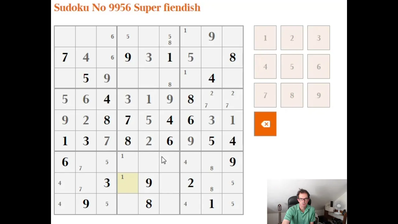 Tutorial on solving Super-Fiendish sudoku