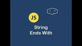 string ends with in javascript