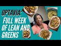 OPTAVIA FULL WEEK OF LEAN AND GREENS on 5 and 1 plan