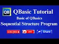 QBasic Program for Beginners Sequential Strucrture in QBasic QBasic Tutorial in Hindi