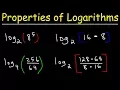 Properties of Logarithms