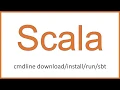 Scala - Run using cmdline and sbt
