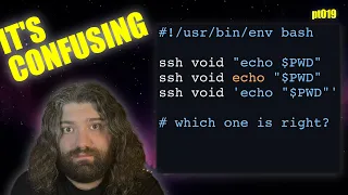 Quoting Commands over SSH - You Suck at Programming
