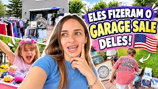 GARAGE SALE + CRIANÇAS VENDENDO SORVETE 🇺🇸 Vida no EUA