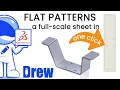 Create a sheet with a 1 1 view for each unique flat pattern - Drew feature highlight