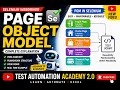 Page Object Model POM in Selenium Java Complete Framework with Real-Time Project