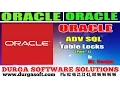 Oracle Tutorial Oracle Adv Sql online training Table Locks Part - 1 by basha