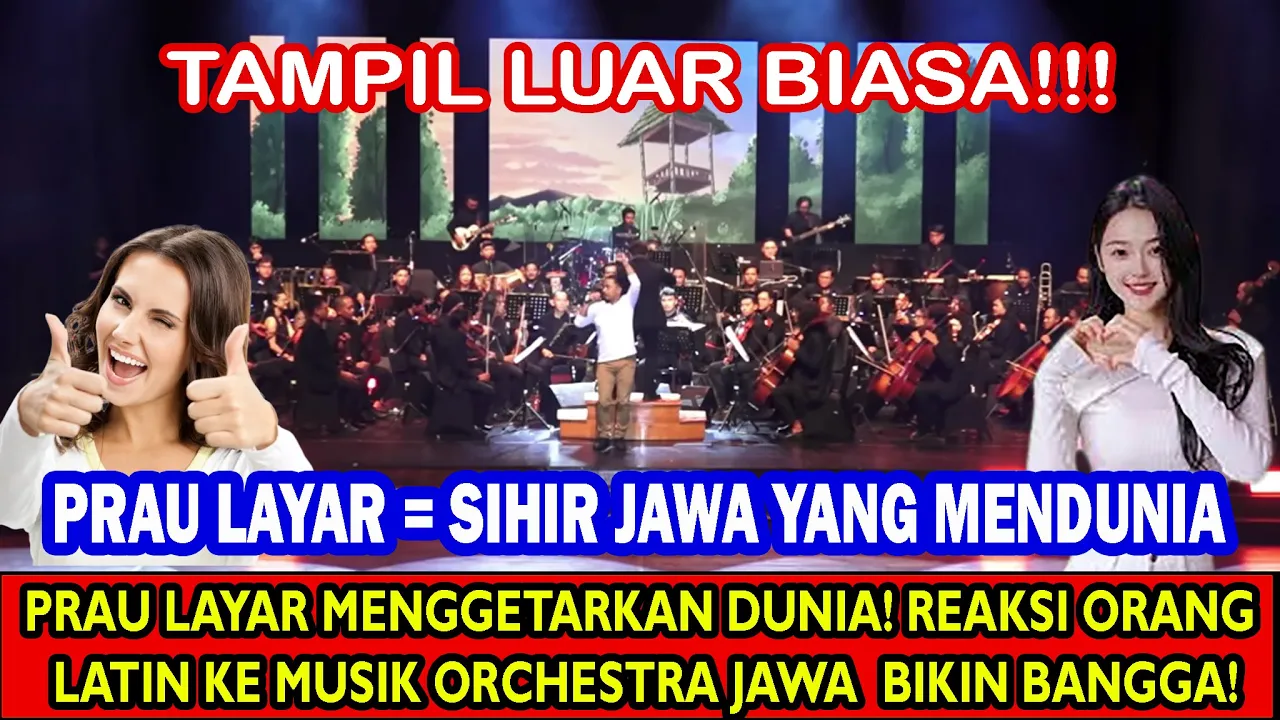 ORANG LATIN TERPUKAU! REAKSI JUJUR MEREKA SAAT MENONTON ORCHESTRA JAWA – PRAU LAYAR | REACTION