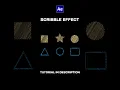 Scribble Texture Effect - After Effects Animation