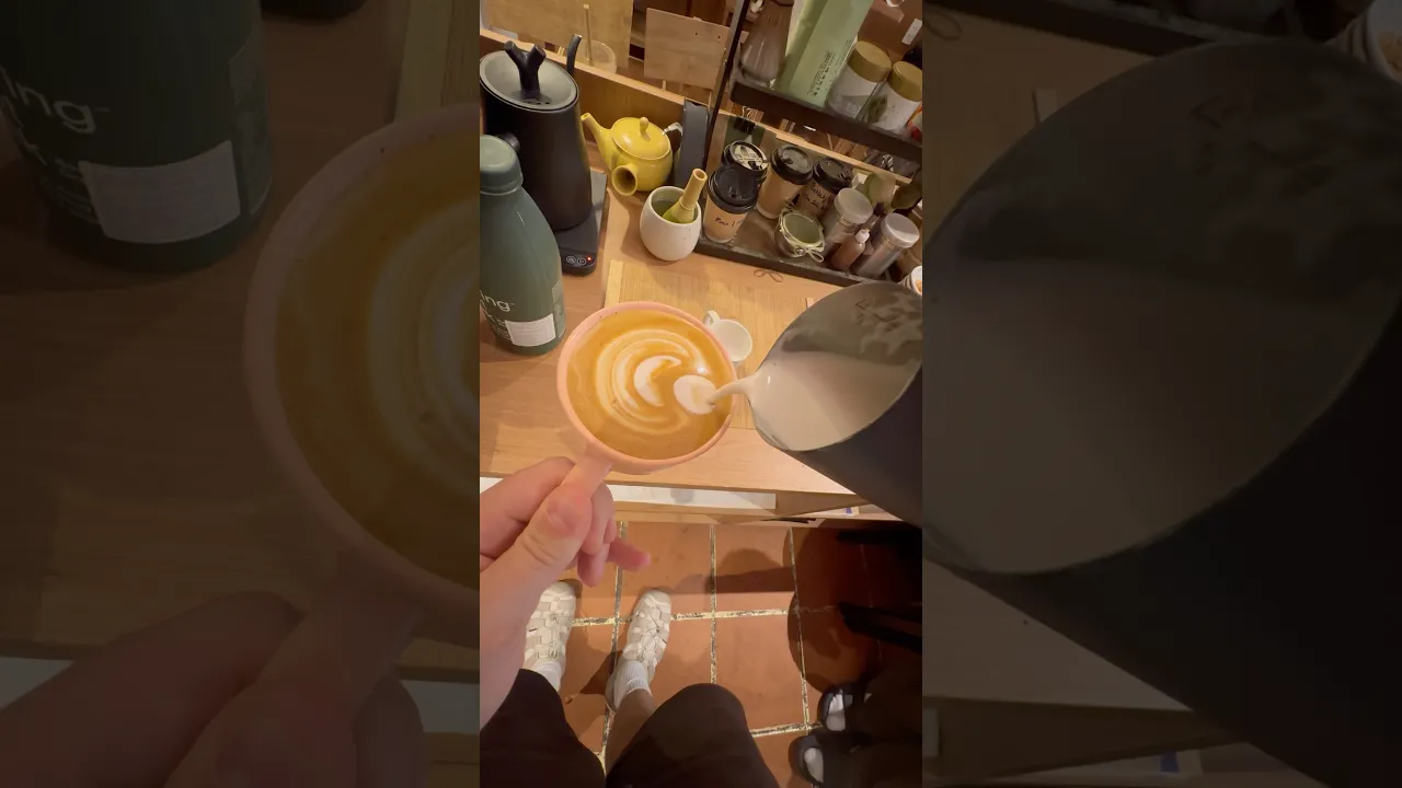 Boring oat latte
