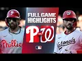 PHILLIES vs NATIONALS Full Game Highlights 26 MLB Highlights