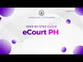 Instructional on how to use eCourt PH