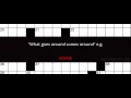 What goes around comes around e g Crossword Clue Solution