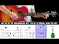 THE MIDNIGHT SPECIAL CCR - Guitar play along on acoustic guitar with easy chords & lyrics