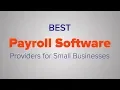 Payroll Software Providers for Small Businesses