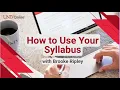 How to Use Your UNLV Syllabus