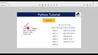 10 Dictionary in Python Python Tutorial in Telugu