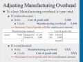 Adjusting Manufacturing Overhead