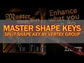 Split Shape Key by Vertex Group - Master Shape Keys