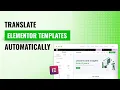 Polylang Automatically Translate Elementor Templates
