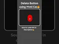 Delete button design using html CSS