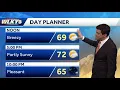 Drier breezy Wednesday