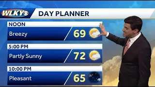 Drier breezy Wednesday