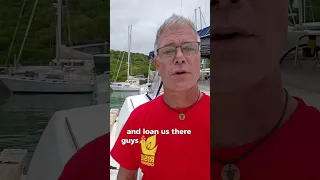 Sailing Cruisers Helping to Rebuild Paridise Beach Club in Carriacou #shorts