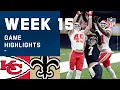 Chiefs vs Saints Week 15 Highlights NFL 2020