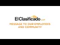 Message to Our Employees and Community