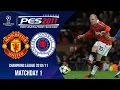 PES 2011 Masterpiece! Man United vs. Rangers – UCL 2010/11 Full Match (PS3)