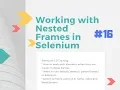 Working with Nested Frames in Selenium