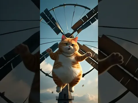 Cam Cat sees windmill for the first time #shorts #shortvideo #shortsviral #動物 #貓咪 #短片 #sadstory