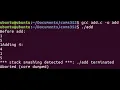 Buffer overflow detection and prevention using GDB stack canaries and fstack-protector-all