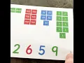 Montessori Math 4-Digit Stamp Game Addition with Small Cards