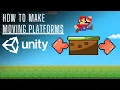 HOW TO MAKE MOVING PLATFORMS IN UNITY 2023 UNITY BEGINNER FRIENDLY