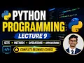 Python Programming Full Course for Beginners Lecture 9 Set Methods Set Operations Frozen Set