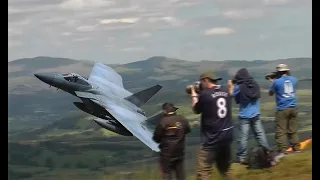 F-15C Grim Reapers Low Level Mach-Loop Wales UK