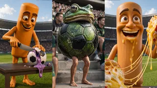 Surreal Football ASMR! Tung Tung Tung Sahur's Soccer Mukbang