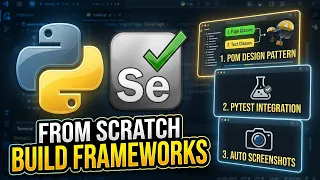 Build Selenium Python Framework from Scratch POM Design Pattern PyTest Screenshots