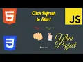 HTML CSS JavaScript mini project Rock Paper Scissors game