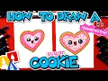 How To Draw A Heart Sugar Cookie For Valentine s Day