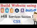How to Build Website using Html CSS JS jQuery Bootstrap - Services Section 01 CSS