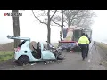 Lagu Jonge vrouw zwaargewond na frontale botsing met landbouwvoertuig in Oosterhesselen