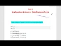 Important Java Language MCQ Array part 1 for Interview Placement Exam